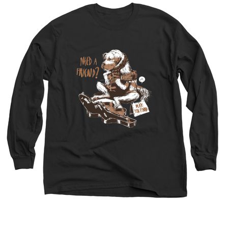 Acadia Homeless Pets, a Black Classic Long Sleeve Tee