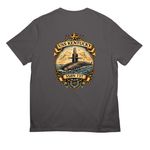 USS KENTUCKY, a Grey Steel All-American Unisex Tee (back-view)