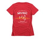 SWAN 4 Kids | Camp 2026 Limited Edition, a Red Women's Slim Fit Tee (back-view)