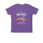 SWAN 4 Kids | Camp 2026 Limited Edition, a Heather Team Purple Premium Youth Tee (back-view)