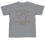 Surgical Social Club- Surgery, a Granite Comfort Colors Unisex Tee (back-view)