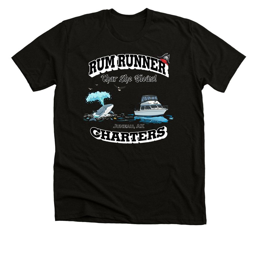 Thar She Blows!, a Solid Black Blend Premium Unisex Tee