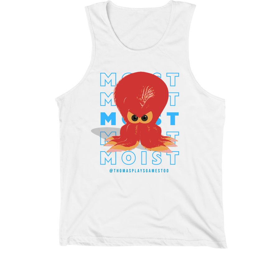 Moist Tank Top, a White Premium Cotton Tank