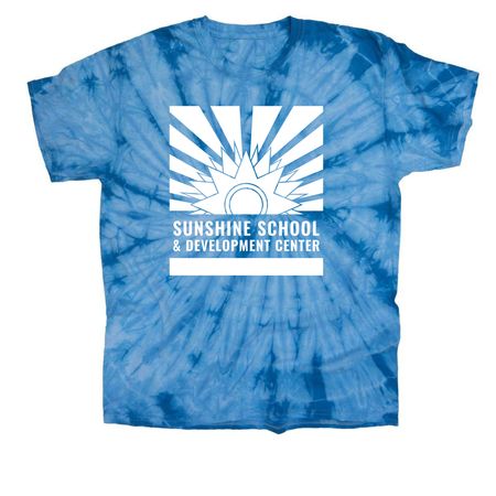 Sunshine Logo | Shirts & Apparel, a Baby Blue Classic Tie Dye Tee