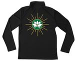 Fall Launch, a Black Youth Performance Quarter Zip Pullover (back-view)