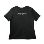 Macaroni. Keep going.&nbsp;, a Vintage Black Women?s Relaxed Cotton Tee (back-view)