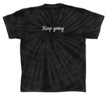 Macaroni. Keep going.&nbsp;, a Black Classic Tie Dye Tee (back-view)