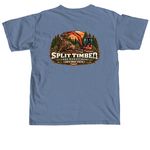 Split Timber Excavator&nbsp;, a Blue Jean Comfort Colors Unisex Tee (back-view)