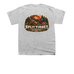 Split Timber Excavator&nbsp;, a Sport Grey Youth Unisex Tee (back-view)