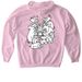 MPFL 2026 Logo, a Light Pink Gildan Softstyle Pullover Hoodie (back-view)