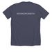 #STANDFORSETH, a Heather Midnight Navy Premium Unisex Tee (back-view)