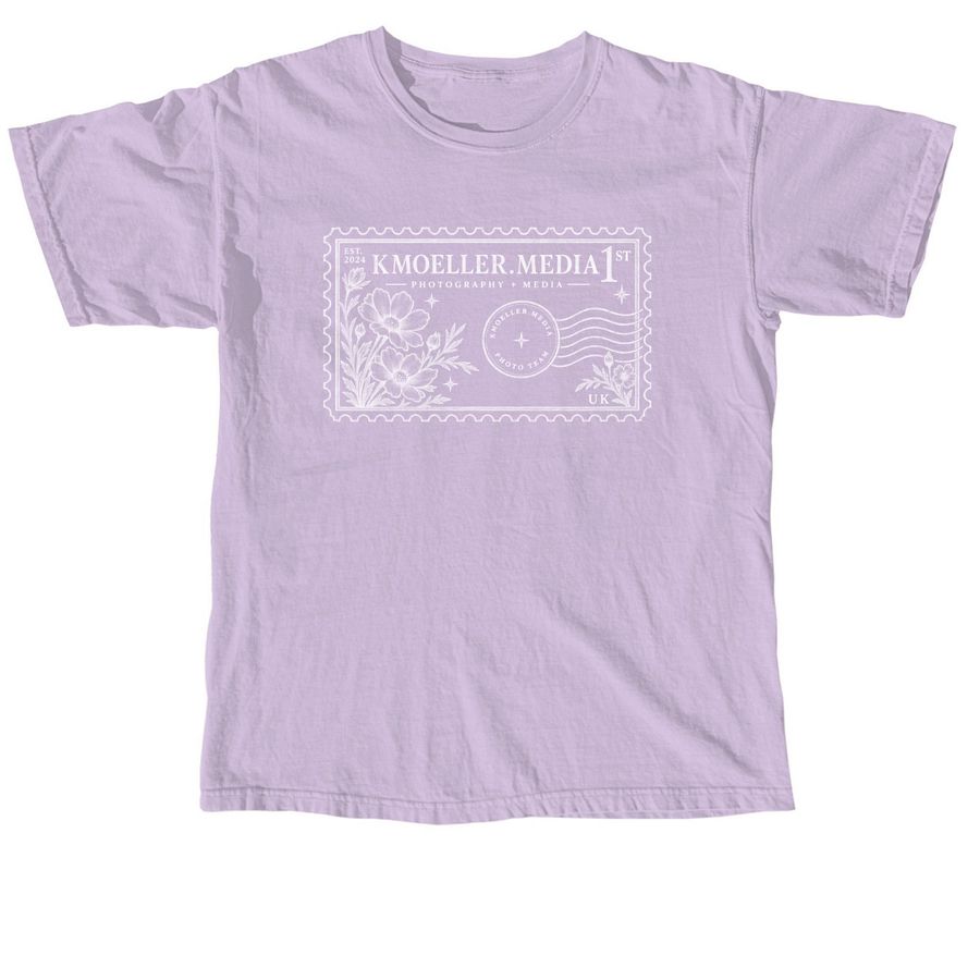 The KMoeller Stamp, a Orchid Comfort Colors Unisex Tee