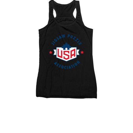 USA Jigsaw Puzzle Association, a Black Women's Racerback