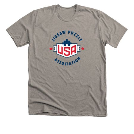 USA Jigsaw Puzzle Association, a Heather Stone Premium Unisex Tee