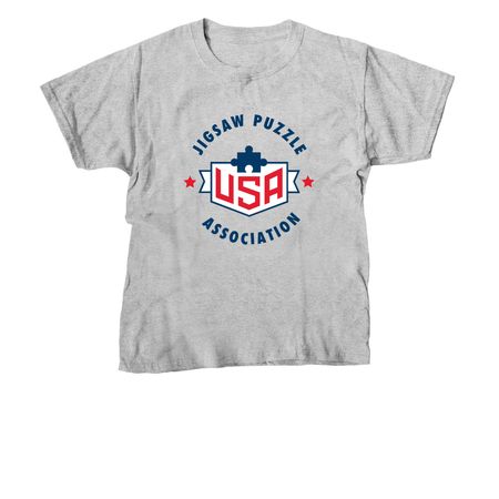 USA Jigsaw Puzzle Association, a Sport Grey Youth Unisex Tee
