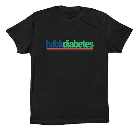 HackDiabetes, a Vintage Black Premium Cotton Tee