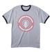 Nolos Locos Ringer Tee, a Athletic Heather/ Jet Black Cotton Ringer Tee
