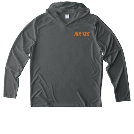 ALR Chapter 138 - Performance, a Dark Smoke Grey UV Performance Long Sleeve Hoodie