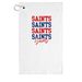 When The Saints Go Marchin' In Golf Towel, a White Golf Towel