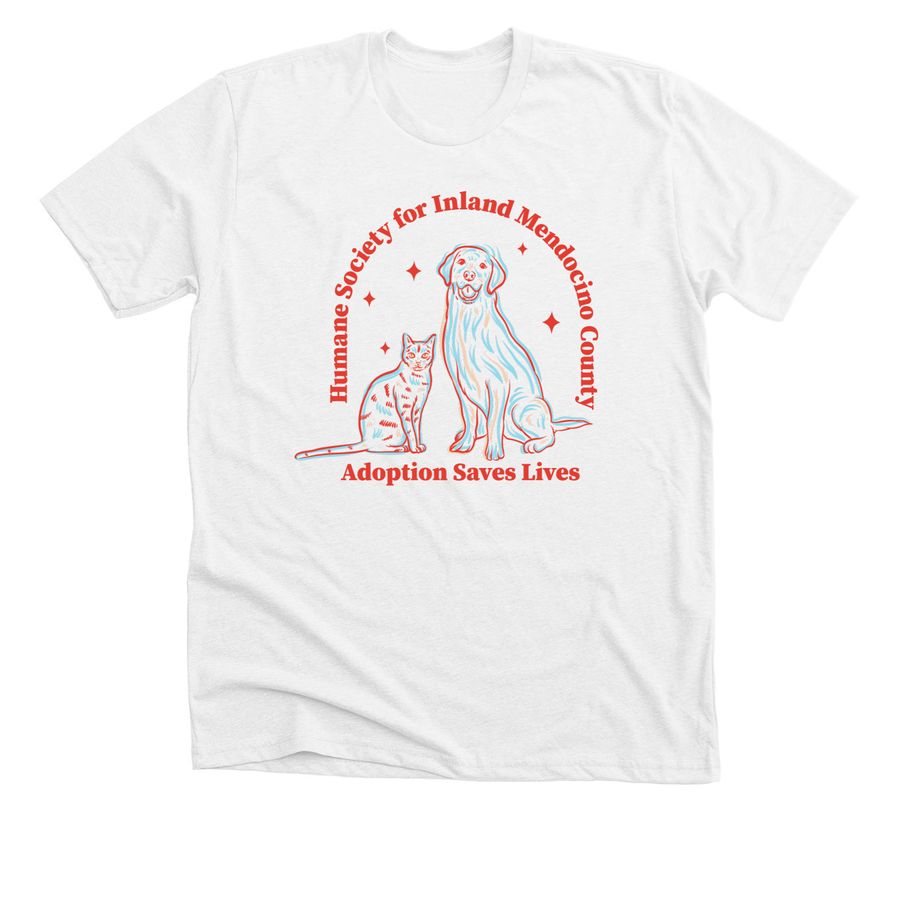 HSIMC - Adoption Saves Lives Fundraiser, a Solid White Blend Premium Unisex Tee