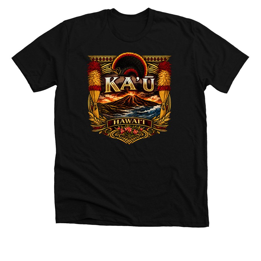 Ka?? Hawai'i T-Shirt, a Solid Black Blend Premium Unisex Tee