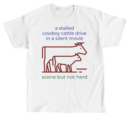 cowboy cattle drive, a White Classic Unisex Tee