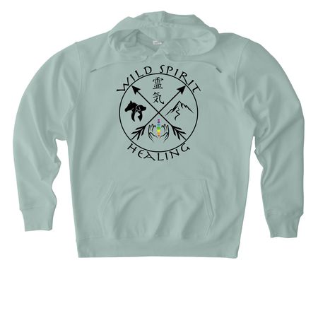 Wild Spirit Healing | Black Logo Collection, a Aloe Stanley/Stella Unisex Cruiser 2.0 Pullover Hoodie