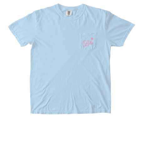 Living for Lulu Pocket T-Shirt&nbsp;, a Chambray Comfort Colors Pocket Tee