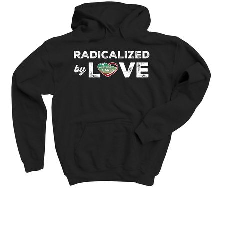 Radicalized by Love - WSC, a Black Youth Pullover Hoodie