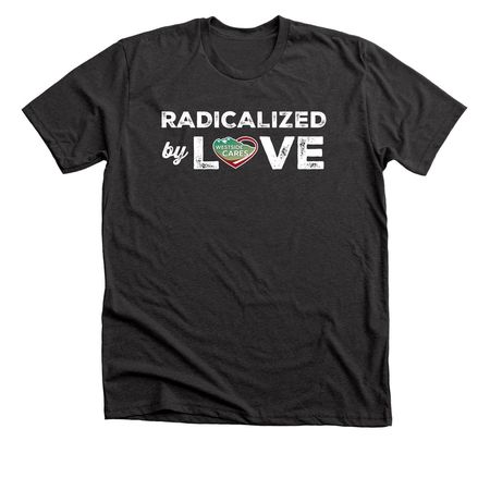 Radicalized by Love - WSC, a Dark Grey Heather Premium Unisex Tee