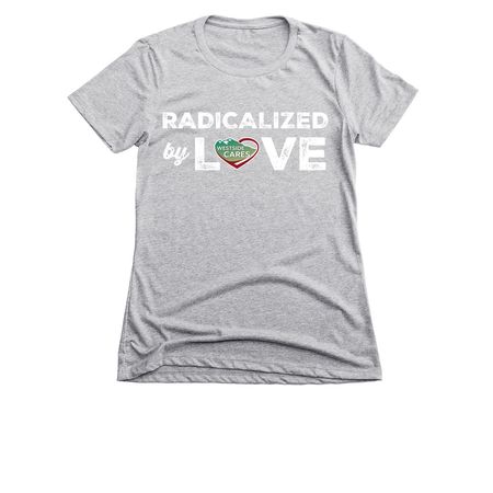 Radicalized by Love - WSC, a Dark Heather Grey Women's Slim Fit Tee