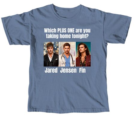 Plus One men, a Blue Jean Comfort Colors Unisex Tee
