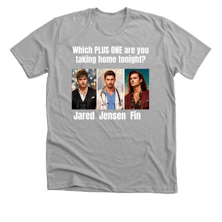 Plus One men, a Athletic Heather Premium Unisex Tee