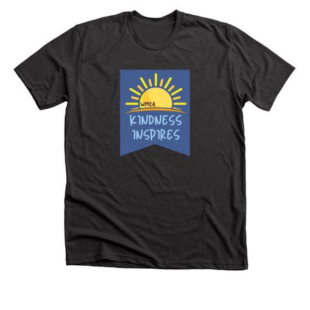 KINDNESS INSPIRES, a Dark Grey Heather Premium Unisex Tee