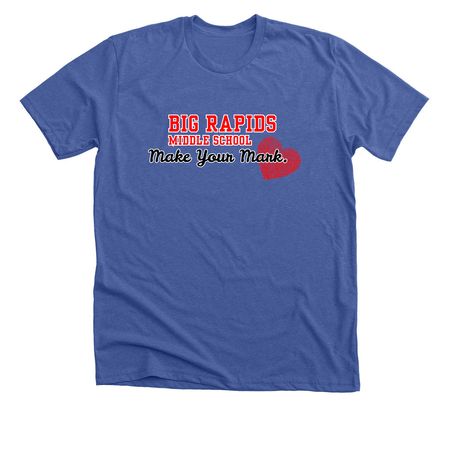 BR Middle School, a Solid True Royal Premium Unisex Tee