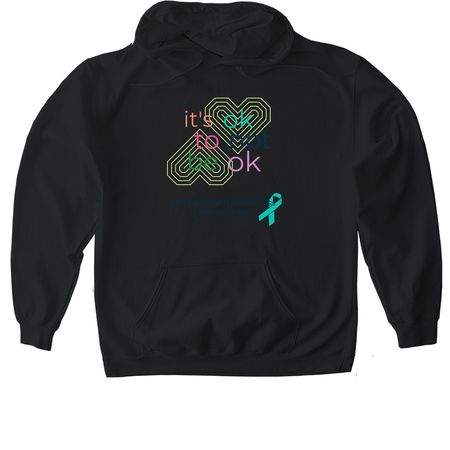 Mental Health Awareness 2, a Black Gildan Softstyle Pullover Hoodie