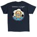 Vamos a jugar-2, a Navy Classic Unisex Tee (back-view)
