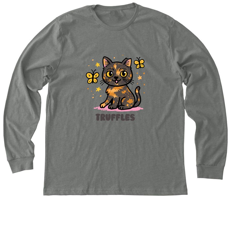 Long Sleeve Shirts by @trufflesthetortie, a Deep Heather Premium Long Sleeve Tee