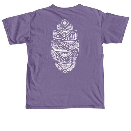 Ecosystems of Puget Sound, a Grape Comfort Colors Unisex Tee
