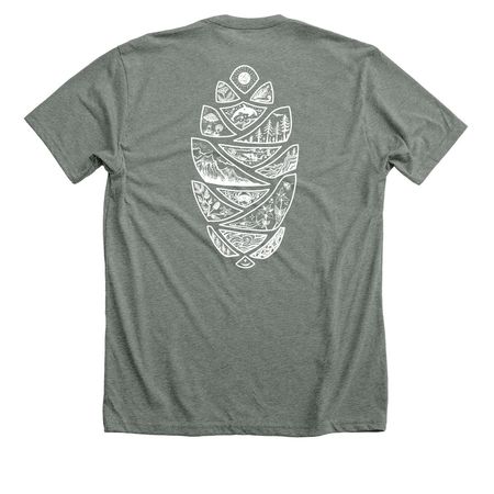 Ecosystems of Puget Sound, a Deep Heather Premium Unisex Tee