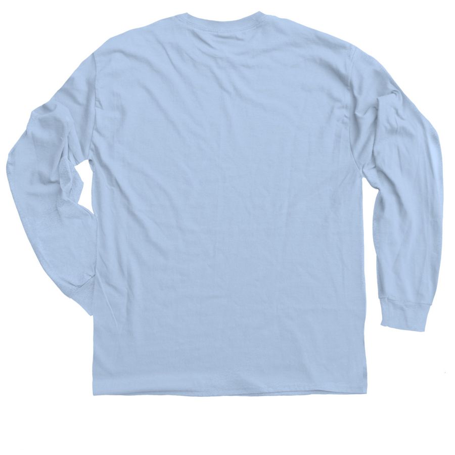 WI BT1D Bike Love, a Light Blue Classic Long Sleeve Tee (back-view)