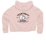 BIG 02885 COLLECTION, a Blush Women?s Lightweight Cropped Hoodie (back-view)