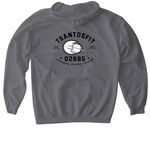 BIG 02885 COLLECTION, a Charcoal Gildan Softstyle Pullover Hoodie (back-view)