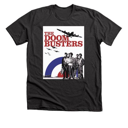 Doom Busters, a Dark Grey Heather Premium Unisex Tee
