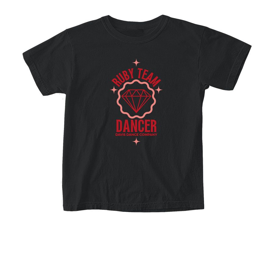 Ruby Team 26, a Black Comfort Colors Youth Tee