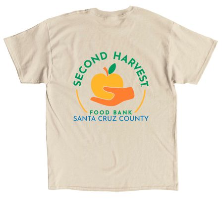 Second Harvest Pride - JUNE ONLY!, a Sand Classic Unisex Tee (back-view)