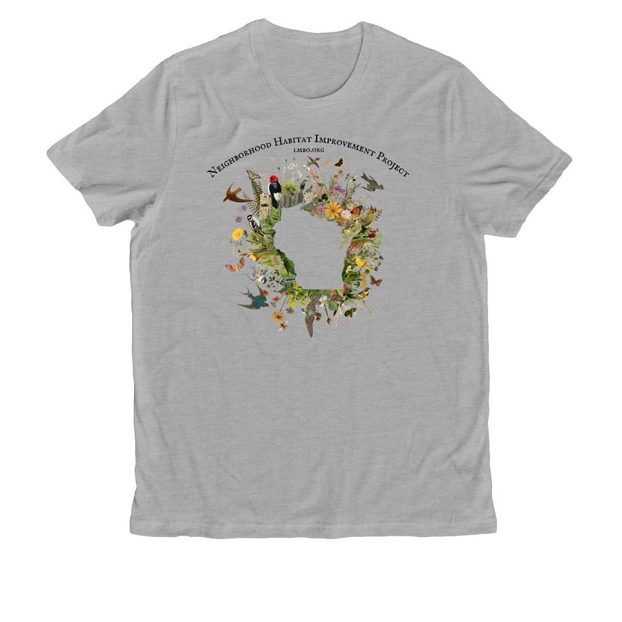 Neighborhood Habitat Improvement Program, a Granite Grey Heather Allmade Organic Cotton Unisex Tee