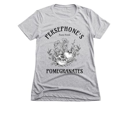 PERSEPHONE?S POMEGRANATES (Farm Fresh)&nbsp;, a Dark Heather Grey Women's Slim Fit Tee