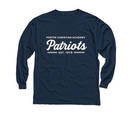 Patriot Spirit Shirt, a Navy Youth Long Sleeve Tee