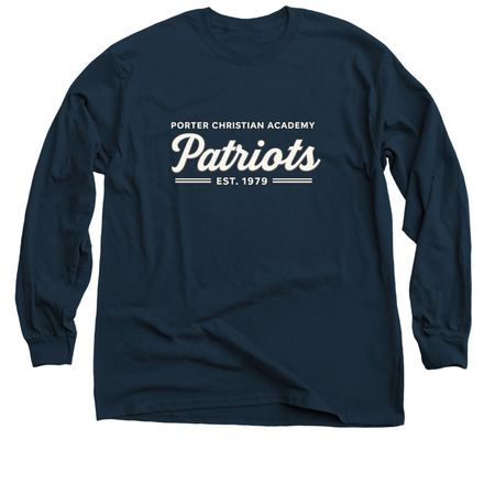 Patriot Spirit Shirt, a Navy Classic Long Sleeve Tee